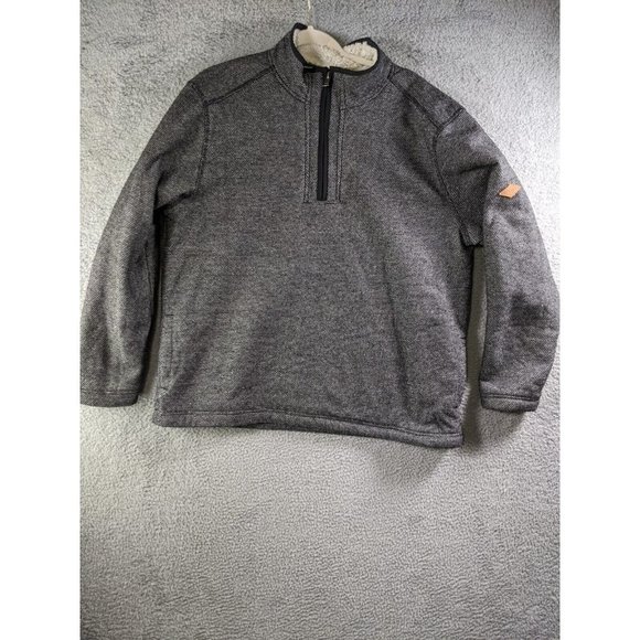 Orvis Other - Orvis Sweater Mens XL Sherpa Fleece Lined Zip Pullover Jacket Pockets